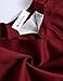 FACE N FACE Women's High Waisted A line Street Skirt Skater Pleated Full Midi Skirt Small Wine Red