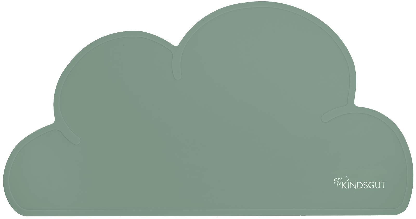 Kindsgut Place mat Cloud, Table Set, Underlay with Child-Friendly Design and Discreet Colours, BPA-Free, Pistachio