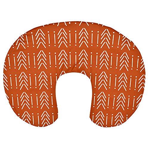 Nursing Pillow Cover, Breastfeeding Pillow Cover, Rust Nursing Pillow Cover, Breastfeeding Pillow Slipcover, Rust Nursery Decor, Soft Fits Snug On Infant