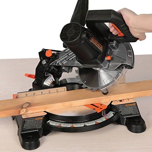 Round Table Saw Adjustable Portable Metal Wood Electric Cutting Miter Small Corded Light Tabletop Square Craft Industrial Indoor Home Kitchen Blade &amp; e-book by Amglobalsupplies