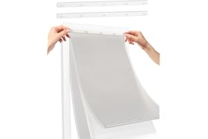 TIGA 2 Pack Replacement Bracket for PetSafe Dog Door Replacement Flaps Large - Plastic Dog Door Flap Bracket - Easy Installation with Screws (Large)