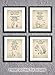Winnie The Pooh Quotes - Set of 4-11x14 Unframed Art Print - Great Child/Boy/Girl/Nursery Room Decor, Also Makes a Great Gift Under $25