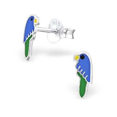 So Chic Bijoux Boucles Doreilles Enfant Perroquet Oiseau