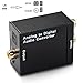 Cingk RCA L/R Analog To Digital Optical SPDIF Coaxial Audio Converter Adapter with Toslink Cable and Power Adapter