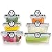 Fullstar Airtight Food Storage Containers with Lids - Plastic Food Containers with Lids - Plastic Containers with Lids - Lunch Containers [ 6 Pack] Kitchen Storage Containers with Lids BPA-Free