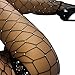 Oksale Womens Rhinestone Fishnet Elastic Stockings Big Fish Net Tights Pantyhose (Black)