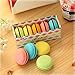 YIXIN Set of 5 Plastic Eraser Multi-colors Macarons Dorayaki Cookie Rubber for Pupils Kids School Office Stationary Kits