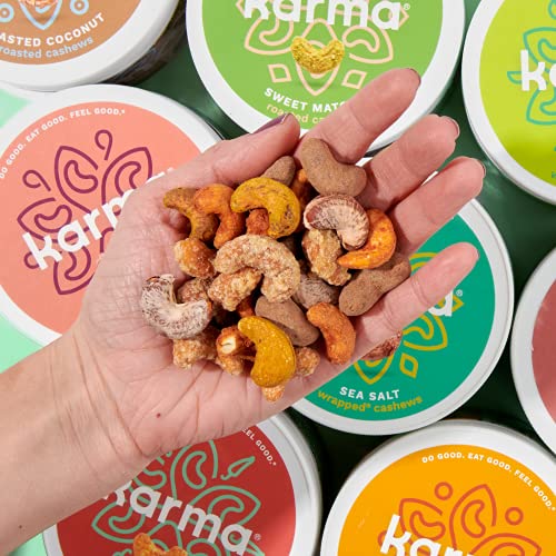 Karma Nuts Cashews, Roasted, Whole, Vegan, Gluten Free, Buttery Snack