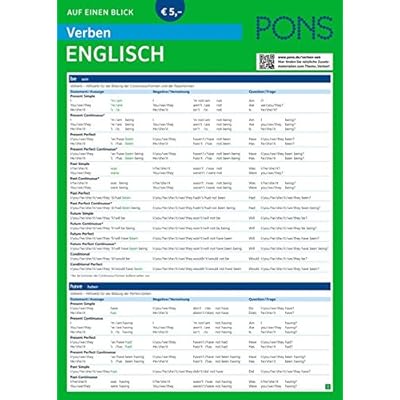 Pdf Download Pons Verben Auf Einen Blick Englisch Kostenlos