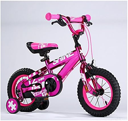 Yangfei 子ども用自転車 子供用自転車 トレーニングホイール付きの少年の自転車と少女の自転車 12インチ 14インチ 16インチ 18インチ アウトドアアウト 2 12歳