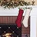 LimBridge Christmas Stockings, 2 Pack 18 inches Large Size Cable Knit Knitted Xmas Rustic Personalized Stocking Decorations for Family Holiday Season Decor, Cream or Burgundy