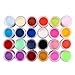 Acrylic Nail Powder, Sixpi 24 Colors Acrylic Nail Art Tips Design Powder Dust - UV Gel Nail Acrylic Color Powder Decoration 3D Manicure (24 Colors Nail Art)