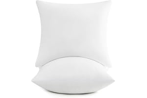 puredown® 20x20 Pillow Inserts, Full Fluffy Square Down Alternative Stuffer Set of 2, Soft Plush Decorative Throw Pillows for Couch, Sofa, Bed and Home Decor