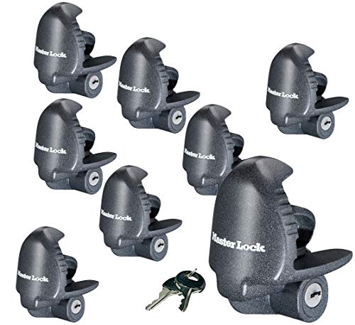 Master Lock - (8 Keyed Alike Universal Trailer Coupler/Tongue Locks 379KA-8