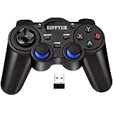 Wireless Game Controller, EIFFTER Joystick Gamepad for PC, USB Gaming Controller Compatible with Windows 10/8/7/XP, Laptop, P