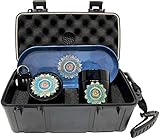 Mandala Locking Stash Box Combo - Smell Proof Case with Lock Grinder Stash Jar and Rolling Tray - Ultimate Stash Combo! Odor proof Discrete Stash Container with Accessories (Mandala)