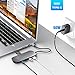 USB C Hub, USB C Adapter, XXBSAZ 8 in 1 Thunderbolt 3 Hub Dongle with 4K HDMI, Type C Charging Port, Ethernet, 3 USB 3.0 Ports, SD TF Card Reader for MacBook Pro 2018 and More USB C Devices, Grey