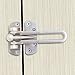 Royal H&H Heavy Duty Swing Bar Lock as Secondary Door Lock Security Latch Guard Clasp for Home Hotel Office Reinforced Solid Stainless Steel Catch