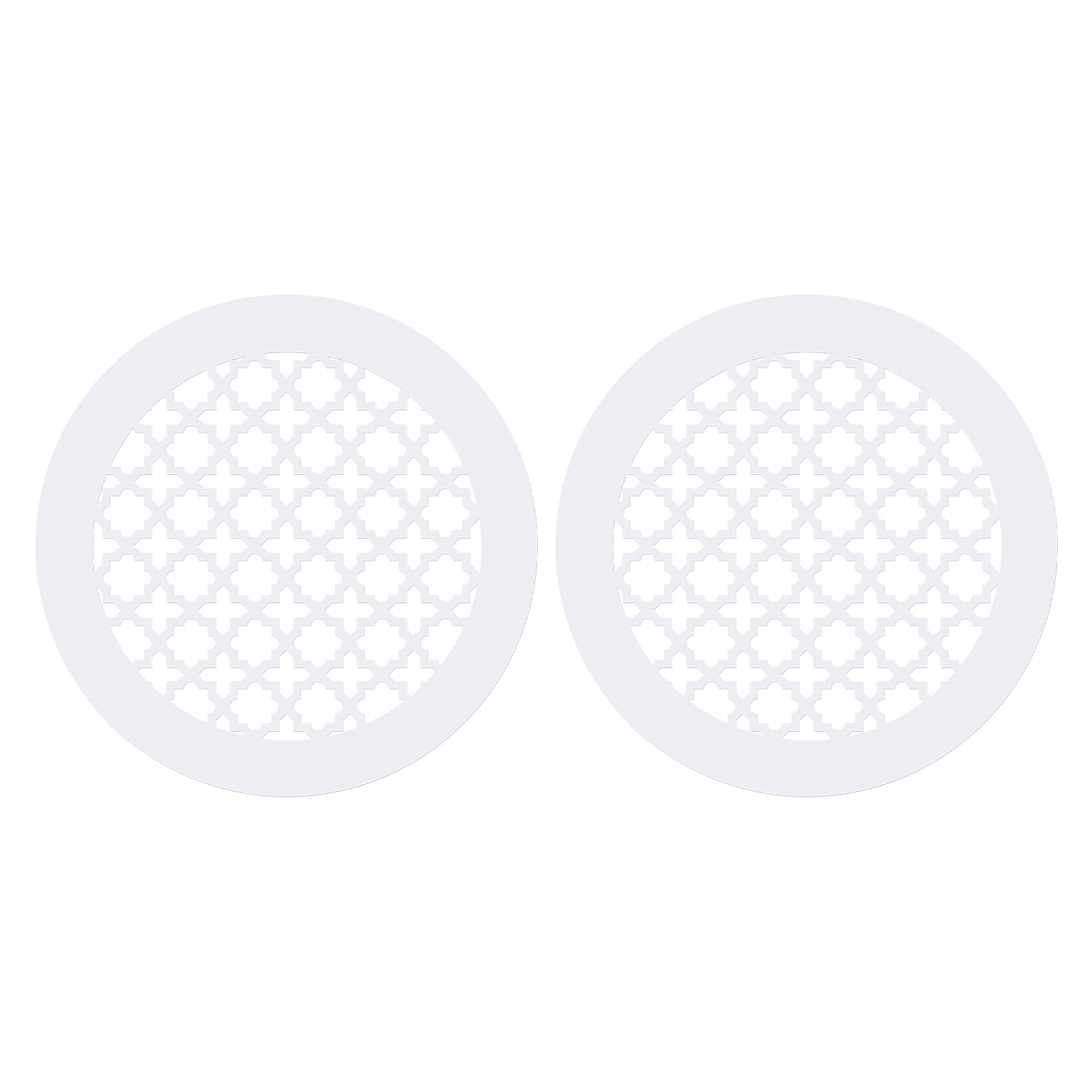 PATIKIL Air Vent Cover Grille for 5.5" Duct Opening, 2pcs Acrylic Glass (PMMA) Decorative Wall Ceiling Hole Cover Register for Home Ventilation Decor