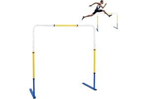 ZSHIGANMA Adjustable Height Hurdles Track and Field,Detachable Agility Speed Jumping Training Equipment for Kids,Youth and Adults,Indoor & Outdoor Use（1 Pack）