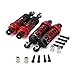4pcs Front Rear Shock Absorber Kits for 1/18 RC Wltoys A959 A969 A979 K929 Parts Buggy Truck Rally Car Upgrades (Red)