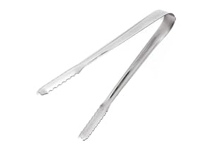 Practical Ice Clamp Stainless Steel Sugar Tong Lace Side Clamp Tong for Ice Coffee Bar Buffet Kitchen 15cm Kitchen Tools and 