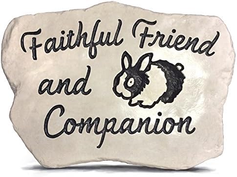 RocksOnly Faithful Friend and Companion - Engraved and Cast in a Heavy Little 3 LB Stone
