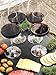 Christmas Holiday Wine Glass Charms, Hand Painted - Set of 8 with Sateen Storage Bag by Cork & Leaf