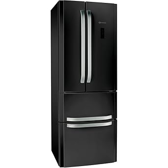 Bauknecht KSN 19 A2+ SW NoFrost Compact French Door / 0° Food Care Zone /schwarz / leise mit 40 dB / QuickIce