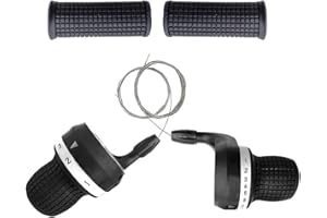 Bicycle Twist Grip Shifter Handle Bike Brake Lever Cycling Derailleur Transmission 1Pair 3x7 Speed Bicycle Twist Grip Gear Sh