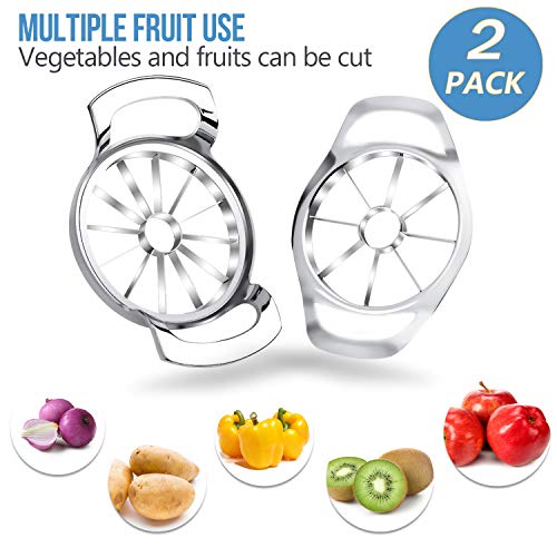 2 pieces Extra Large Apple Slicer Set, 12 Blade and 8 Blade Big Apple