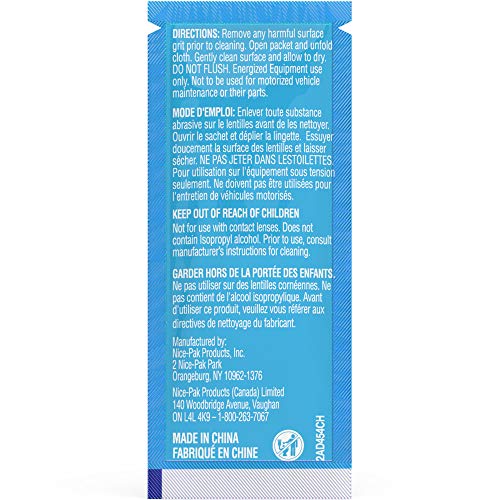 Nice 'n Clean Lens Cleaning Wipes (100 Total Wipes) PreMoistened