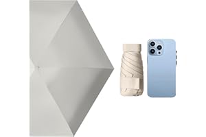 Tebeban Mini Umbrella for Travel Small Compact UV Umbrella,Protection Sun Lightweight Micro Pocket Umbrella,UPF50+ Waterproof Parasol Umbrella
