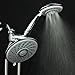 Hotel Spa 1831 30-Setting Ultra-Luxury 3 way Rainfall Shower-Head/Handheld Shower Combo by Top Brand Manufacturer. Choose from 30 full and combined water flow patterns! , 6 Inch , Chrome
