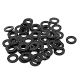 uxcell 50pcs Plastic Spacer M2.5 x 5mm Flat Nylon Standoff Washer Insulation