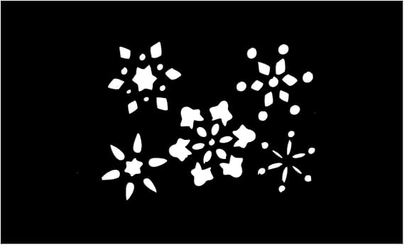 Amazon ステンシルシート 花 Gs 059 ボディジュエリー ステンシル プレート シール マーク デザインシート ダイヤモンドタトゥー ヘナタトゥー フェイクタトゥー トライバル ボディアート グリッター ハロウィン タトゥーシール 通販