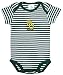 Baylor Bears Green Striped NCAA College Newborn Baby Creeper (6-9)