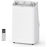 SunnyFurn15000 BTU Portable Air Conditioner, 3-in-1 AC Unit with Fan and Dehumidifier, Cools Up to 850 Sq. Ft., Quiet Sleep Mode and 24H Timer, Remote Control with Window Kit, White