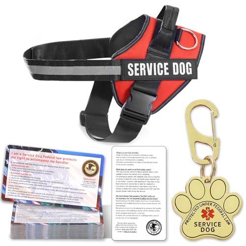 Opstin Service Dog Vest Kit with ID Tag and ADA Cards