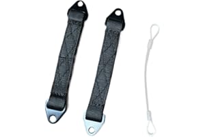 BERKS ATTACHMENTS Heavy-Duty Door Limit Straps for Can-Am Defender & Defender Max Limited (2020-Present) | Extra-Long for Wider Door Opening | 2-Pack, Black