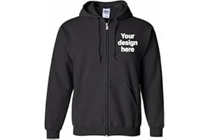 Custom Zipper Hoodie – Personalized Full‑Zip Hooded Sweatshirt for Men & Women – Add Your Text, Logo, Photo – Premium Heavywe