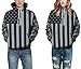FEOYA Unisex Galaxy Print Hoodie Digital Printing Sweatshirts Sweater Pullover