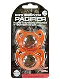 RealTree Baby Camoflauge Camo Pacifier Orthodontic Pacifier - 2 Count (Orange)