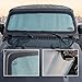 Voodonala for Jeep JL JLU Windshield Sunshade Window Sun Shade Foldable Sun Visor for Jeep Wrangler JL JLU 4XE 2018-2025, for Jeep Gladiator JT 2020-2025 (53