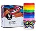 3D Pen/3D Printer Filament Refills 1.75mm (Over 200 Feet) - PLA Color Filaments for 3D Pens - Bonus Stencil eBook, Vibrant, Colorful Art Supplies for Kids and Artists (12 colors, 20 ft each)