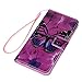 LG V20 Case, LG V20 Phone Case, Wallet Case Single Black Big Butterfly Cover Luxury PU Leather Magnetic Flip Slim Bumper Purple Pattern Kickstand Card Slots Protector with Stylus Pen Dust Plug ZSTVIVA
