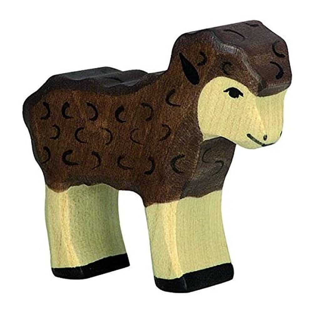 Holztiger Lamb Wooden Figure (Black)