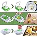 Vegetable Chopper Mandoline Slicer Cutter Chopper and Grater 8 in 1 Vegetable Slicer Cheese Grater Potato Onion Chopper with Container (Green)