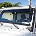 Xprite 50 Inch Upper Windshield Steel Metal Mounting Brackets for LED Light Bars 2007 - 2018 Jeep Wrangler JK Sport Sahara Rubicon - 1 Pair (Left & Right)