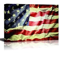Canvas Wall Art Flag Day Theme Canvas Prints Home Artwork Decoration for Living Room Bedroom - 12x18 inches